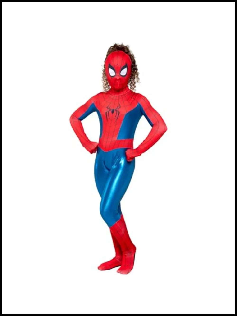 Spider-Man Girl Zentai Halloween Costume Jumpsuit with Detachable Mask